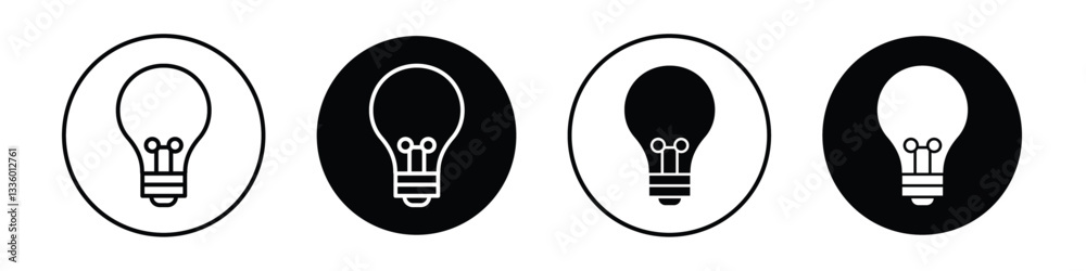 Lightbulb vectors icons graphics pack Lightbulb vectors icons graphics pack