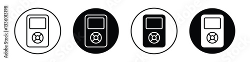 Mp3 player vectors icons graphics pack