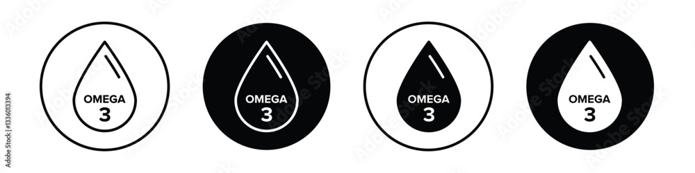 Omega 3 vectors icons graphics pack