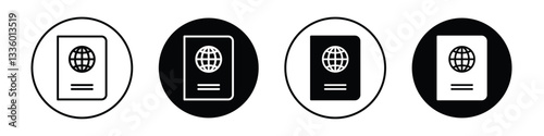 Passport vectors icons graphics pack