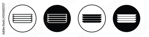 Plates vectors icons graphics pack