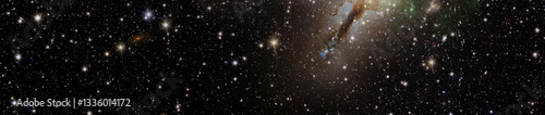 Multicolor outer space. Star field and nebula in deep space many light years ...