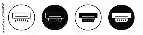 Sensor smoke vectors icons graphics pack