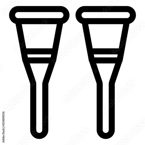 crutches icon