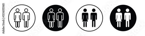 Toilet vectors icons graphics pack