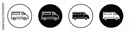 Van vectors icons graphics pack