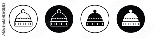 Winter hat vectors icons graphics pack