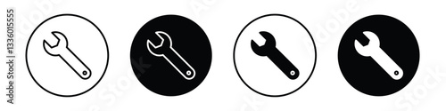 Wrench vectors icons graphics pack