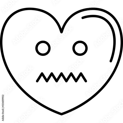 Disgusted Heart Icon