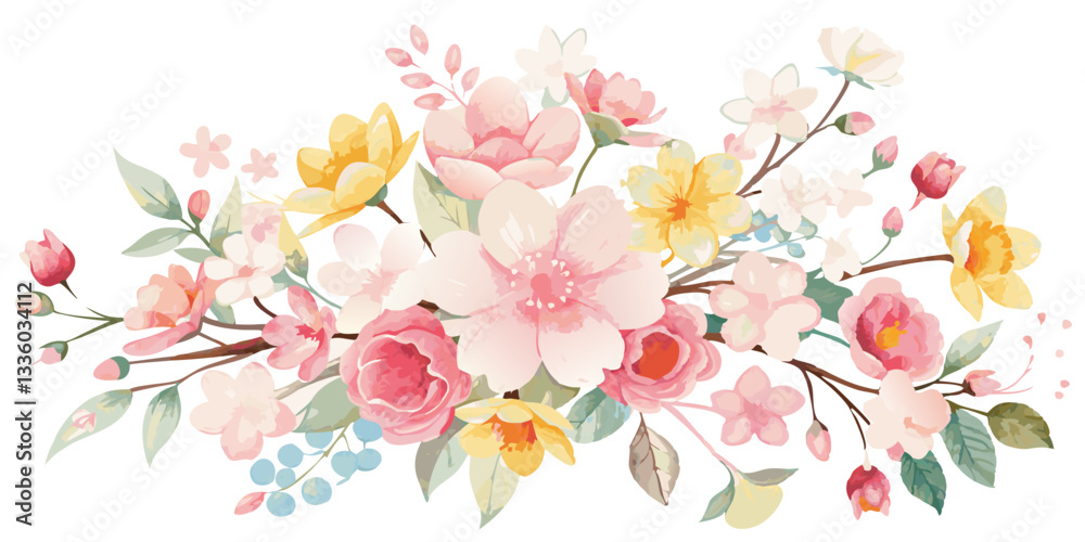 Spring flowers on white background, flower, spring, pink, blossom, flowers, nature, tree, plant, branch, cherry, bloom, blooming, beauty, floral, apple, white, petal, summer, garden, closeup, flora, b Spring flowers on white background, flower, spring, pink, blossom, flowers, nature, tree, plant, branch, cherry, bloom, blooming, beauty, floral, apple, white, petal, summer, garden, closeup, flora, b