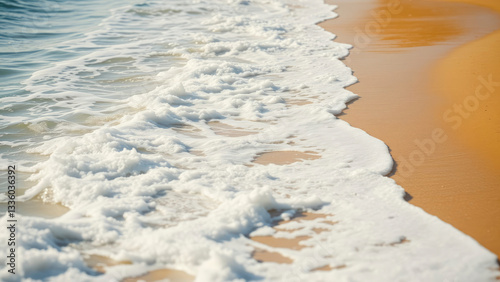 Tranquil Ocean Horizon View AI generated