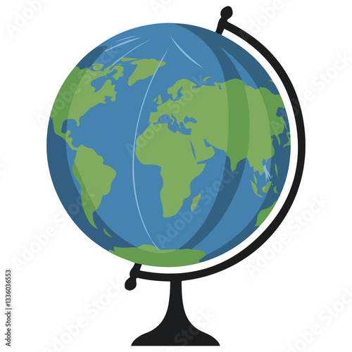 Planet Earth Globe Map of Continents for Education