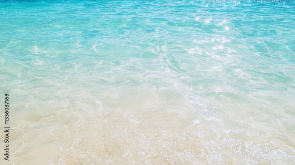 Obraz premium Tranquil beach water surface
