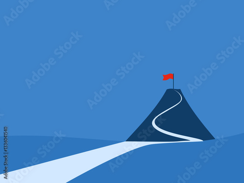 Path to Success, Flag of Victory on the High Mountain