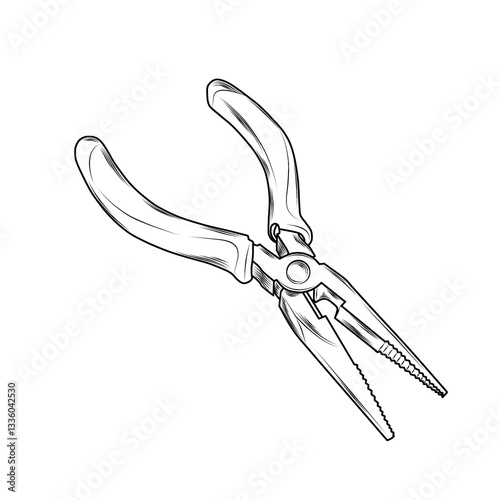 pliers isolated on white background
