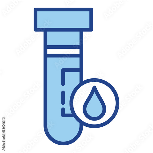 Blood Tube Icon Single Vector Collection 