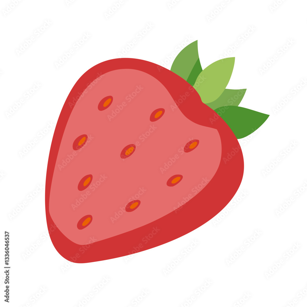 Obraz premium Strawberry smoothie with fresh berries