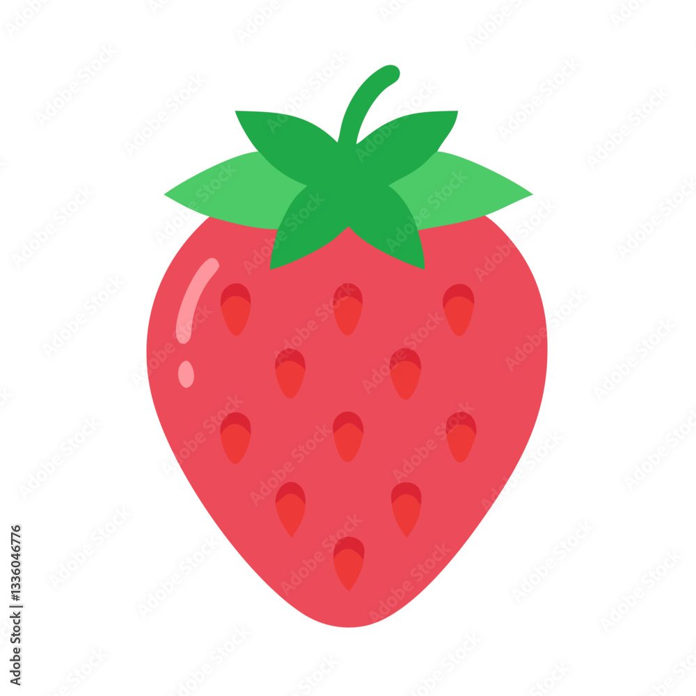 Large ripe strawberry Large ripe strawberry