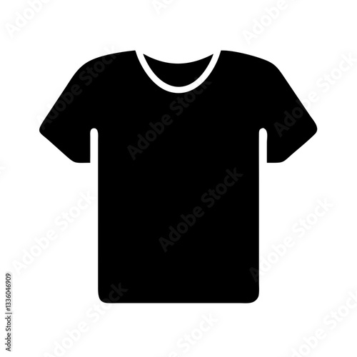 Black t-shirt silhouette