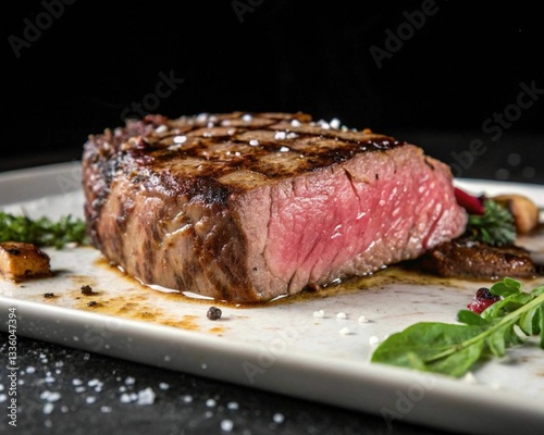 Picture of delicious steak on a plate.