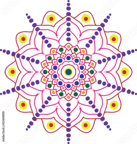 colorfully mandala