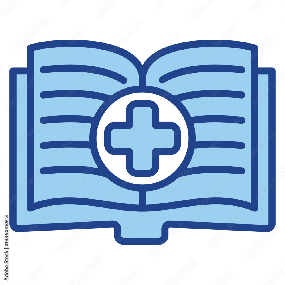 Medical Book Icon Single Vector Collection Medical Book Icon Single Vector Collection