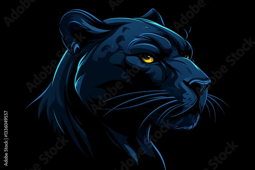 Panther Stealth Power Business Mascot Logo Design Icon