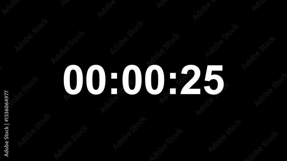 COUNTDOWN WHITE TIME STYLE NUMBER BLACK BACKGROUND COUNTDOWN WHITE TIME STYLE NUMBER BLACK BACKGROUND