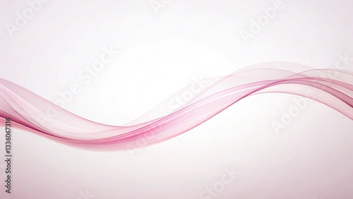 Elegant Pastel Pink Curve, Abstract Background, Soft Tapered Edges, Gradient Design
