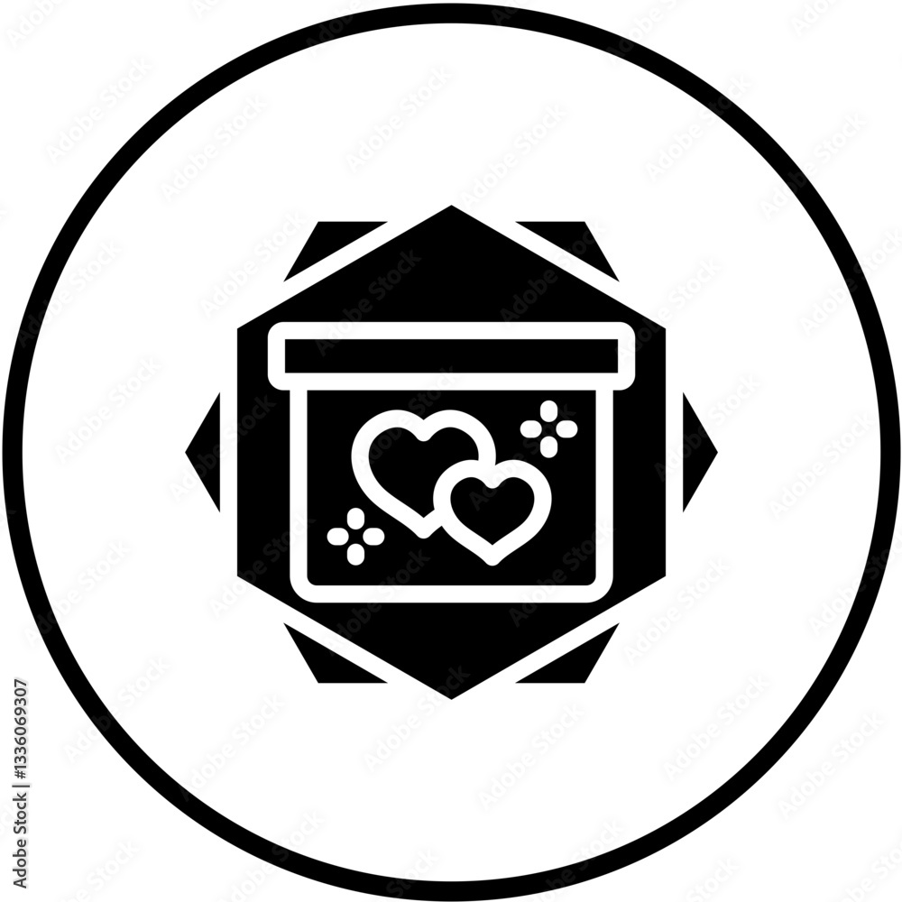 Vector Design Wedding Gift Icon Style Vector Design Wedding Gift Icon Style