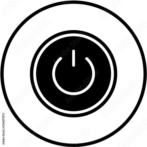 Vector Design Power Button Icon Style