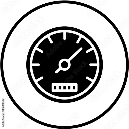 Vector Design Speedometer Icon Style