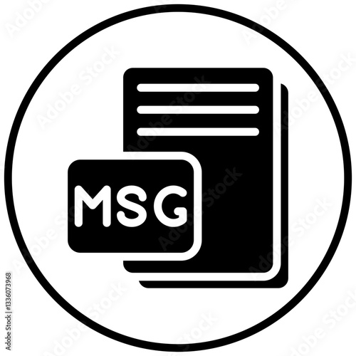 Vector Design MSG Icon Style