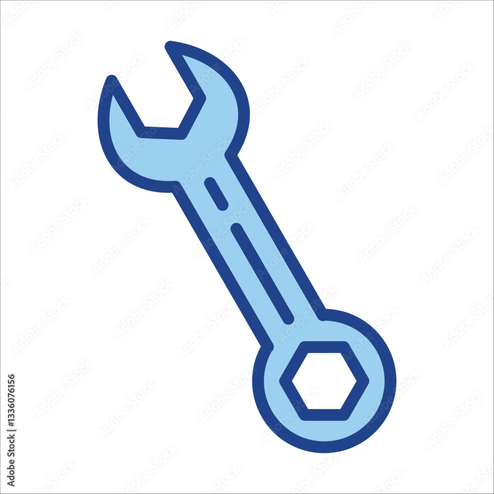 Wrench Icon Single Vector Collection Wrench Icon Single Vector Collection