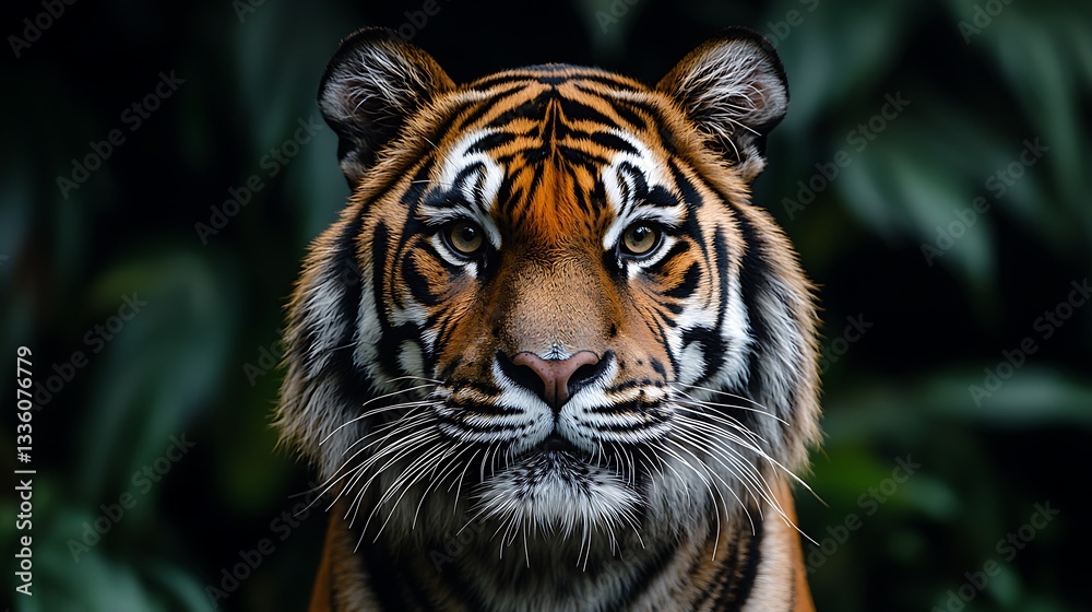 Fototapeta premium Majestic Tiger Close Up Wildlife Portrait