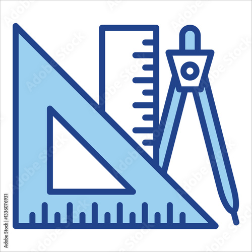 Ruler Icon Single Vector Collection 