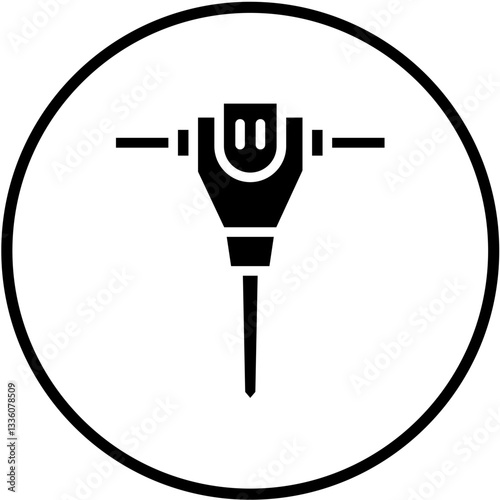 Jackhammer Vector Design Icon Style