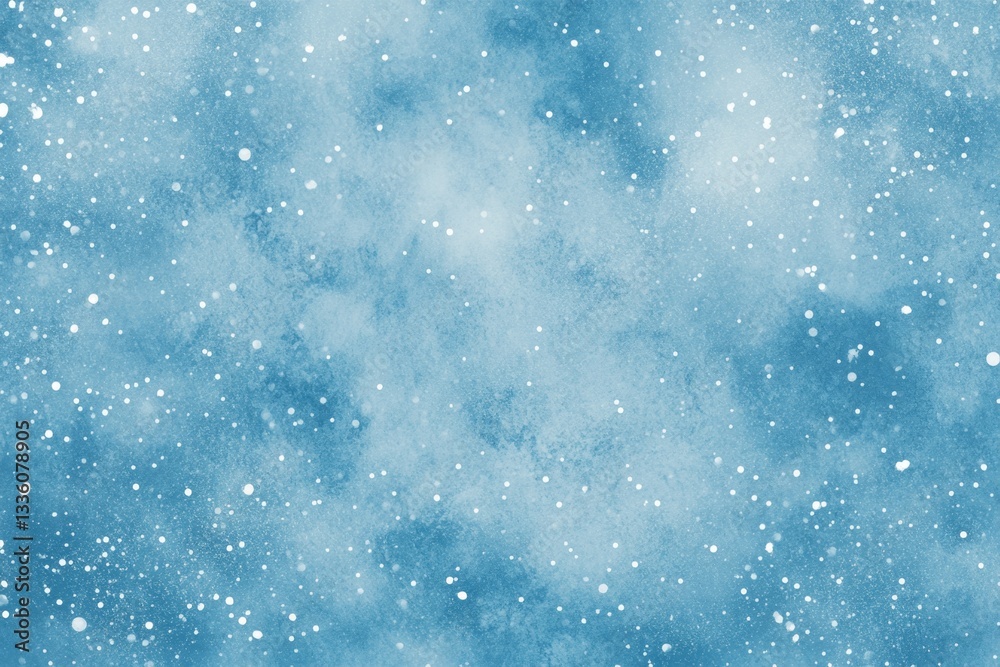 Winter sky, soft blue, starry, abstract, cloudy Winter sky, soft blue, starry, abstract, cloudy
