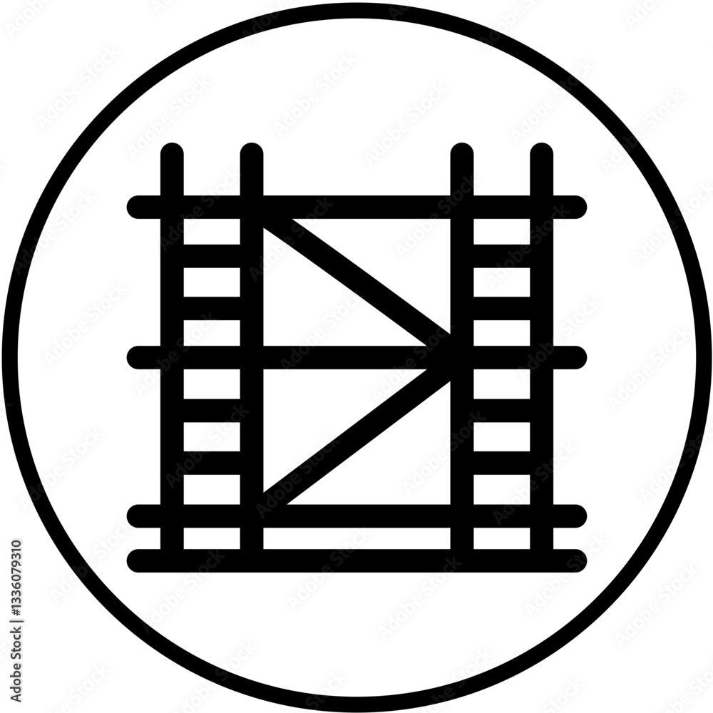 Scaffolding Plank Vector Design Icon Style Scaffolding Plank Vector Design Icon Style