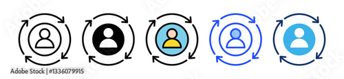 Personalization Icon Set With Multiple Style Collection