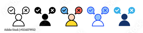 Complaint Icon Set With Multiple Style Collection