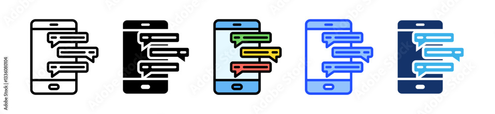 Comment Icon Set With Multiple Style Collection Comment Icon Set With Multiple Style Collection