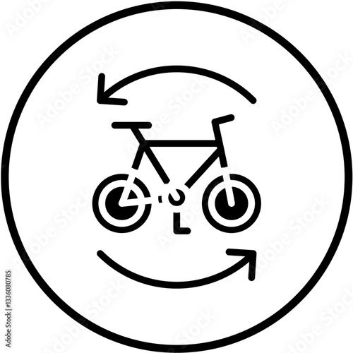 Bike Sharing Vector Design Icon Style
