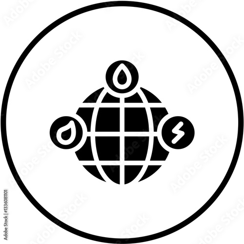 Renewable Resources Vector Design Icon Style