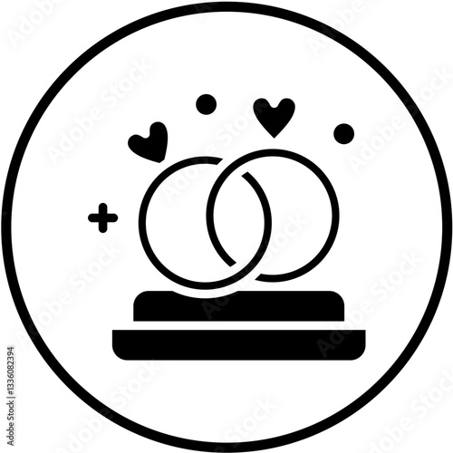 Proposal Ring Vector Design Icon Style