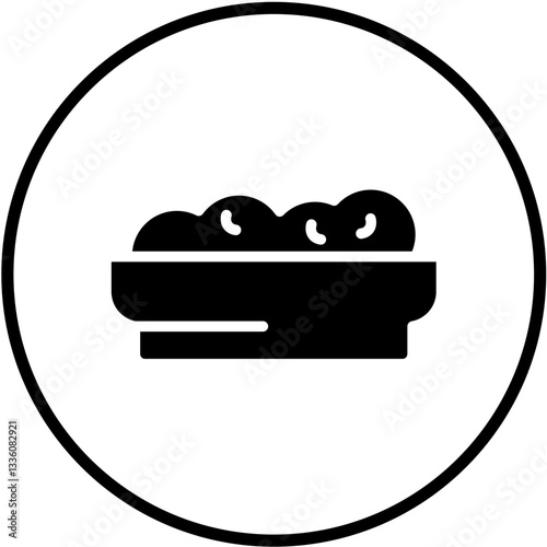 Cottage Cheese Vector Design Icon Style