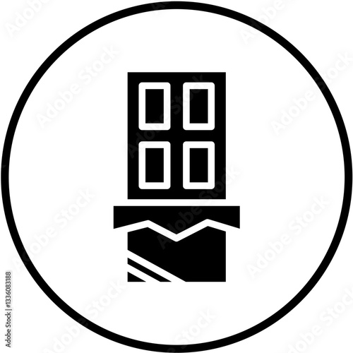 Dark Chocolate Vector Design Icon Style