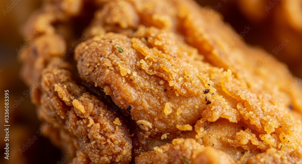 Crispy Fried Chicken Close Up Golden Brown Breading Texture Food Photography Crispy Fried Chicken Close Up Golden Brown Breading Texture Food Photography