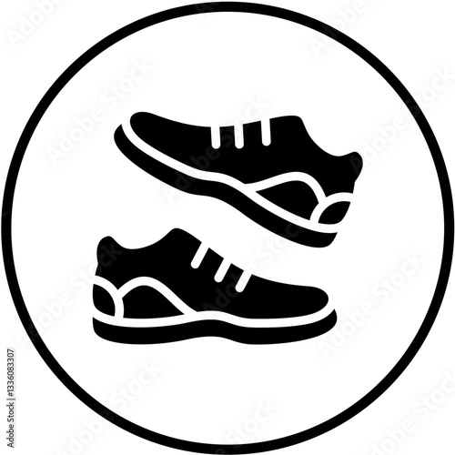Trail Running Shoes Vector Design Icon Style