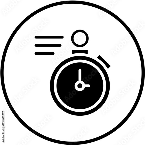 Timer Vector Design Icon Style